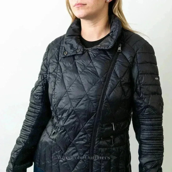 BEBE Black Quilted Jacket - Picture 6 of 9